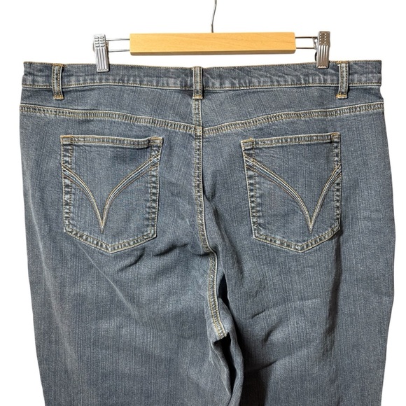 Venezia Jeans Size 20 Tall High Rise Medium Wash Blue Denim Stretch Plus Size - Picture 6 of 15